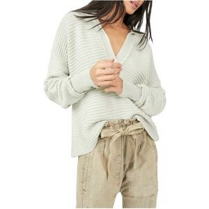 Free People Marlie Pullover Sweater Mint
